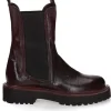 Boots Chelsea Monastero En Cuir Bordeaux