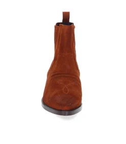 Boots En Cuir Suede Rose Seter