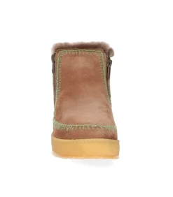 Boots Setsu Crochet Crepe Suede Camel/Khaki