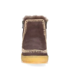 Boots Setsu Crochet Crepe Suede Chocolat/Beige