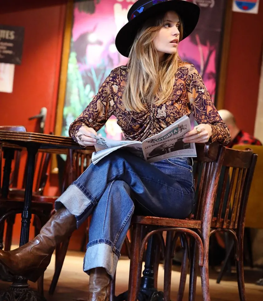 Bottes Hautes En Cuir Cognac