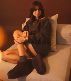 Bottines Classic Ultra Mini Plateforme Burnt Cedar