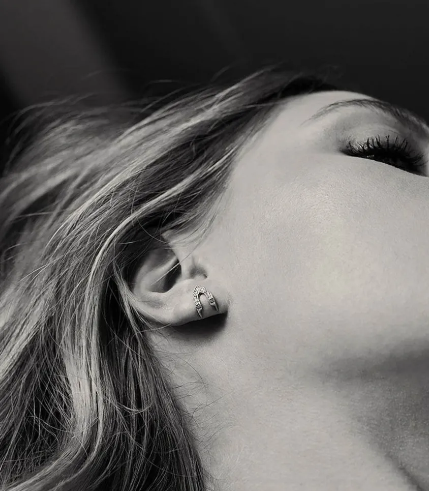 Boucle D'Oreille Metropolis Or Jaune Et Diamants