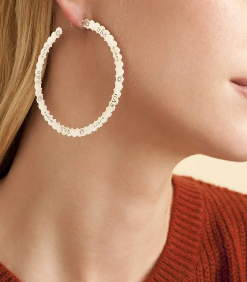 Boucles D'Oreilles Bolduc Argente