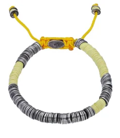 Bracelet Awaso En Perles Africaines Et Argent