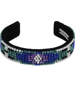 Bracelet Barnabe En Cuir Et Perles De Verre