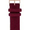 Bracelet De Montre Interchangeable Flanelle Bordeaux/Or Rose