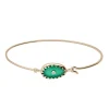 Bracelet Jonc Or Jaune Orso Green Onyx