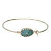Bracelet Jonc Or Jaune Orso Turquoise