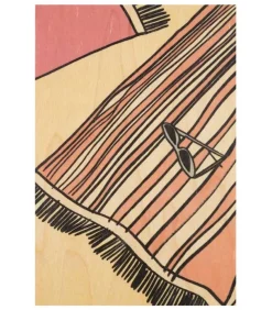 Carte Postale En Bois Holidays Towel