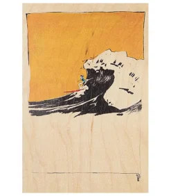 Carte Postale En Bois Ride Catch