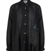 Chemise Brodee Noir