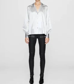 Chemise En Soie Mylah Silver