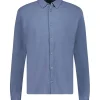 Chemise Homme A Manches Longues Bleu Vintage