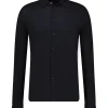 Chemise Manches Longues Homme Coton Et Cachemire Noir