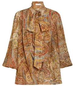 Chemisier Sensory Billow Paisley Gold Print