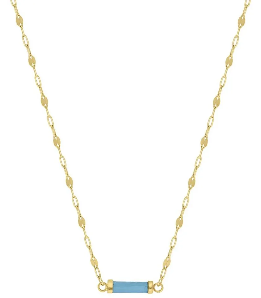 Collier Bess Tourmaline Bleue