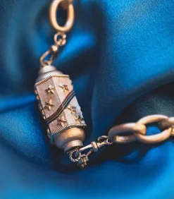 Collier Locket Rainbow Star - Mauli Red & Navy