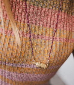 Collier Locket Rainbow Star - Mauli Red & Navy