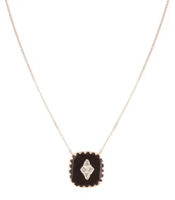 Collier Pierrot N°2 Noir Et Diamants