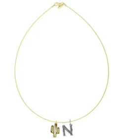 Collier Tour De Cou Lettre Cactus