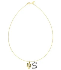 Collier Tour De Cou Lettre Cactus