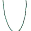 Collier Turquoise Rondelle Or
