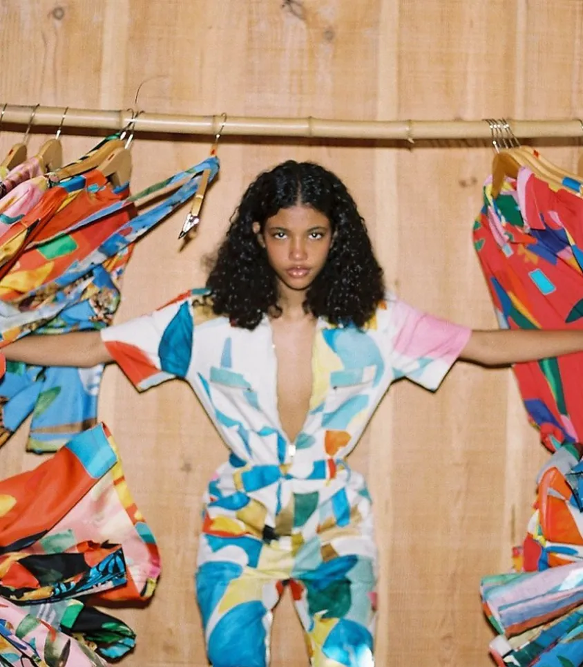 Combinaison Multicolore Motifs Abstraits