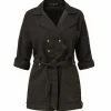 Combishort Trench Coat Noire