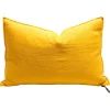 Coussin Lin Lave Froisse 30 X 50 Cm Tournesol
