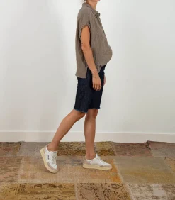 Cycliste Kathleen En Denim Indigo