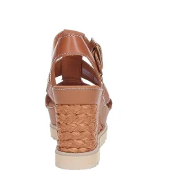 Espadrilles Compensees Abbot Strap Cognac