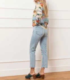 Jean High Rise Cropped Riley