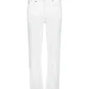 Jean Kye Mid Rise Straight Crop Stretch