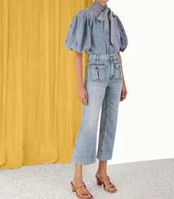 Jean Raie Cropped Flare