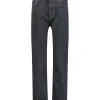 Jean 90'S Pinch Waist Black Tea En Coton Bio