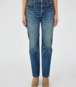 Jean Walnut Straight Dark Blue