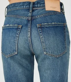 Jean Walnut Straight Dark Blue