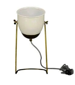 Lampe Gloss Laiton Et Ivoire