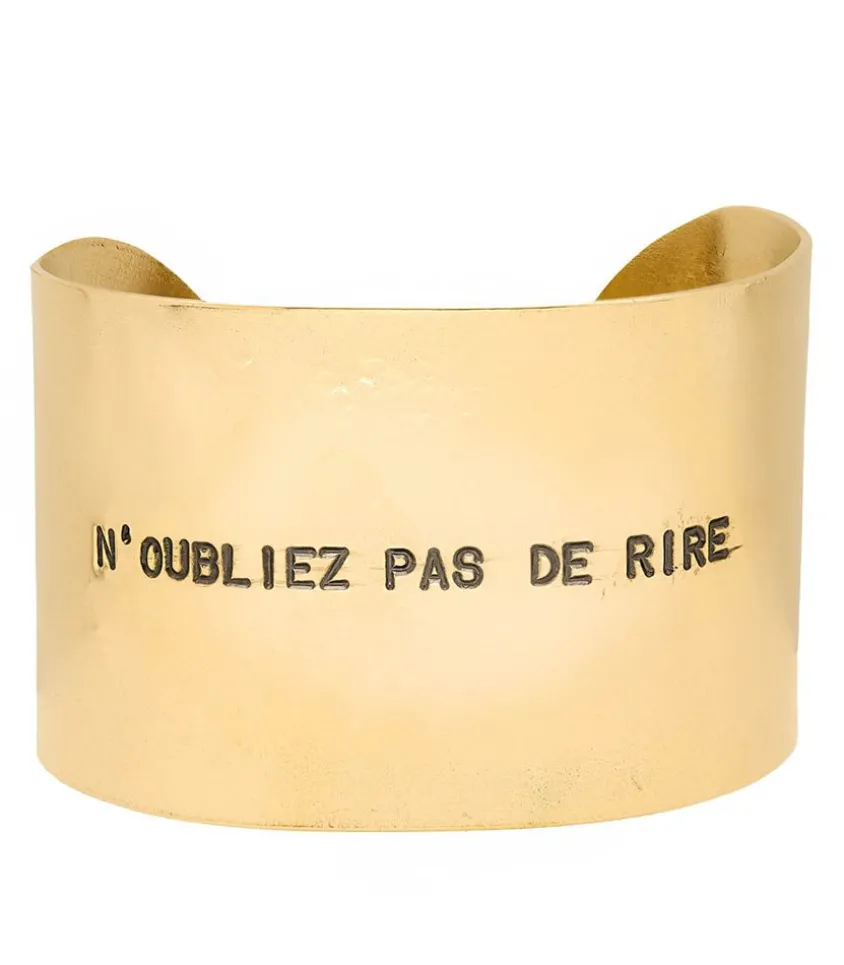 Manchette Gravee N'Oubliez Pas De Rire