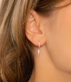 Mini Creole Fleurs Du Mal Or Blanc