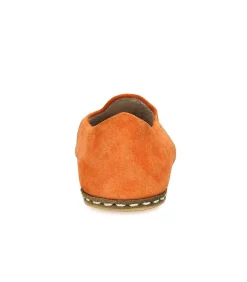 Mocassins Saanas Classique Homme Cuir Suede Mandarine