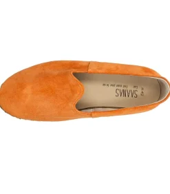 Mocassins Saanas Classique Homme Cuir Suede Mandarine