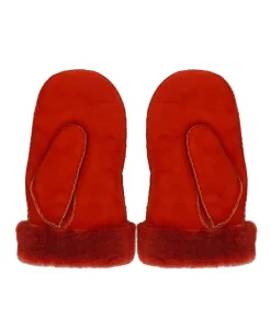 Moufles En Cuir Suede Mulfi Burnt Orange