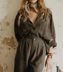 Pantalon Alba Chocolat