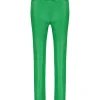 Pantalon En Cuir Vert Pomme