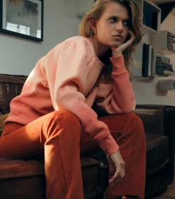 Pantalon En Velours Cotele Dylan Rust