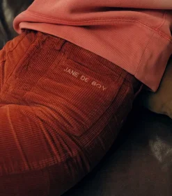 Pantalon En Velours Cotele Dylan Rust