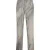 Pantalon Homme Front Pockets Hand Dyed Gris