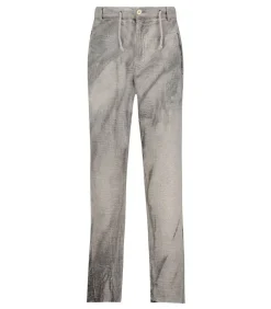 Pantalon Homme Front Pockets Hand Dyed Gris